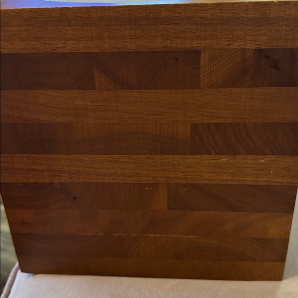 1970s Solid Black Walnut Ice Bucket w/Lid.  Midcentury Barware by Kustom Kraft. - Picture 7 of 10